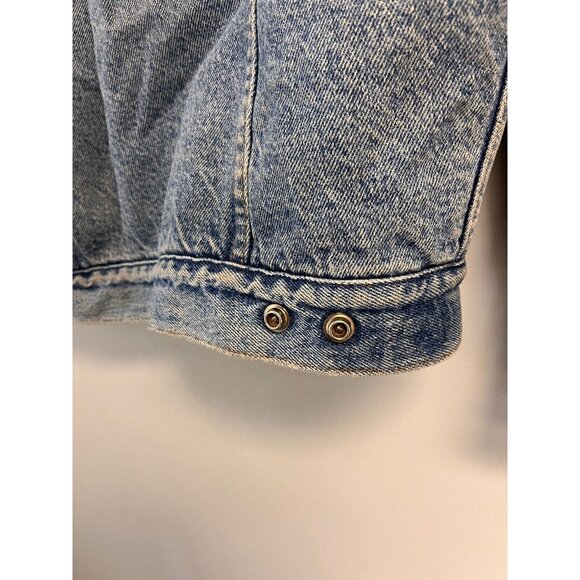Vintage Men's Levi's Authentic 1850 Sherpa Distressed Denim Jacket Sz. M - Picture 6 of 6